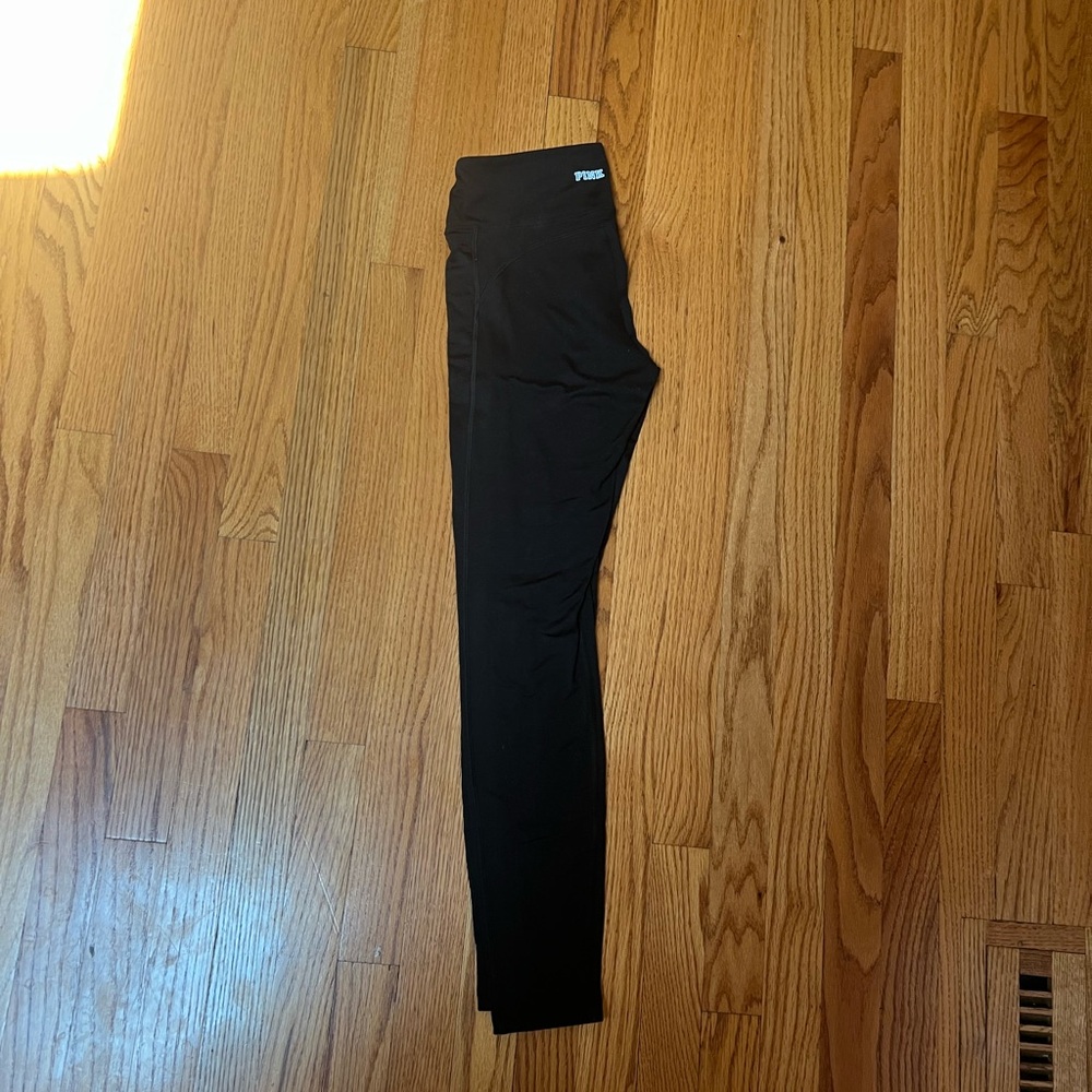 PINK Victoria's Secret Cozy Black Leggings w pockets. Free gift w purchase!